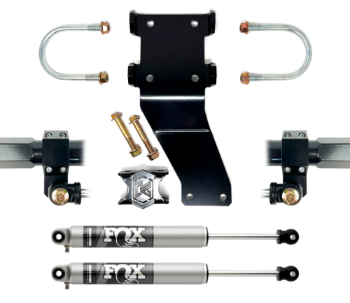 Kryptonite - KRFDSS05S | Kryptonite Death Grip Dual Steering Stabilizer Kit With Fox 2.0 Shocks For Ford F-250 / F-350 Super Duty 4WD