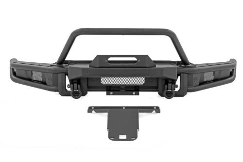 Rough Country - 51216W | Rough Country Front Bumper Tubular For Ford F-150 (2021-2023) | With Winch Plate