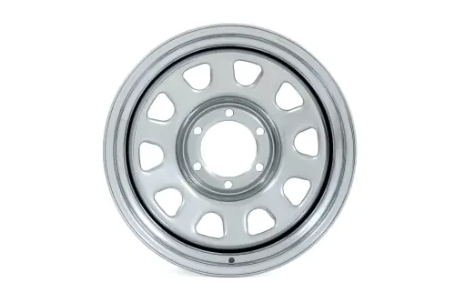 Rough Country - RC51-7655C | Rough Country Steel Wheel Chrome | 17x9 / 6x5.5 / 4.25 Bore / -12mm