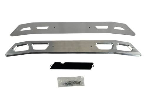 McGaughys Suspension Parts - 51047 | McGaughys Billet Face Plate (fits 4" Crossmember), 2020-2025 GM 2500/3500 Truck, Raw