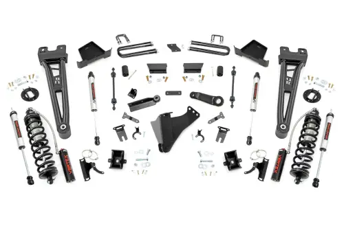 Rough Country - 400458 | Rough Country 6 Inch Coilover Conversion Lift Kit For Ford F-250/F-350 Super Duty 4WD | Radius Arms, V2 Monotube Shocks