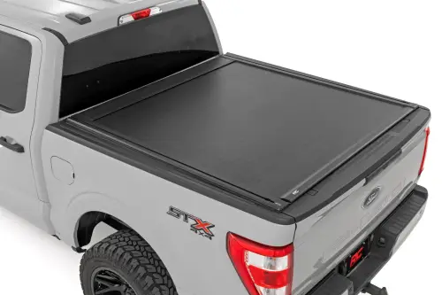 Rough Country - 51509550 | Rough Country Power Retractable Bed Cover For Ford F-150 | 5'7" Bed