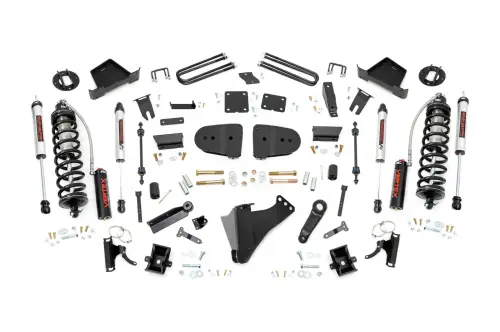 Rough Country - 400258 | Rough Country 6 Inch Coilover Conversion Lift Kit For Ford F-250/F-350 Super Duty 4WD | V2 Monotube Shocks