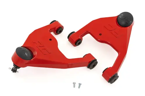 Rough Country - 10036RED | Rough Country 2.5 Inch Lift Forged Upper Control Arms For Chevrolet Blazer/S10 Or GMC Sonoma/S15 | Red Finish