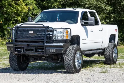 Rough Country - 10450 | Rough Country 7.5 Inch Lift Kit For Chevrolet/GMC 2500 HD & 3500 HD | Vertex Reservoir Shocks