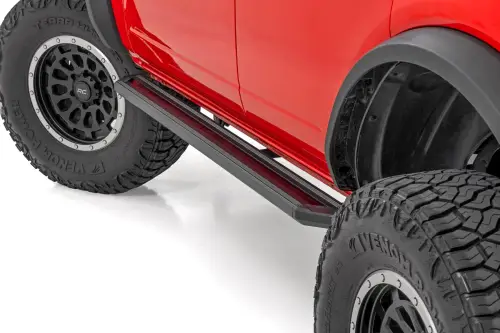Rough Country - 55008 | Rough Country Multi Color LED Running Boards For Ford Bronco | 4 Door