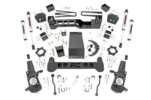 Rough Country - 25970 | Rough Country 6 Inch Lift Kit For Chevrolet Silverado/GMC Sierra 2500 4WD | V2 Monotube Shocks