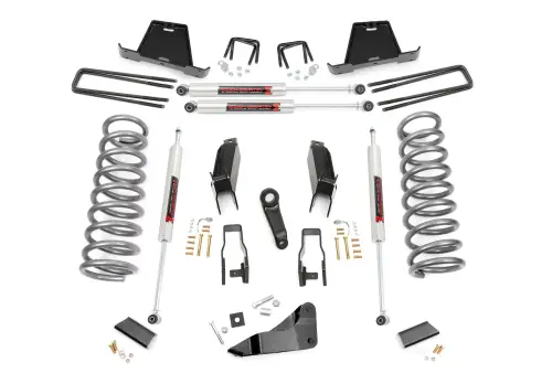 Rough Country - 34940 | Rough Country 5 Inch Lift Kit For Ram 2500 / 3500 Mega Cab | Gas Engine, M1 Monotube Shocks