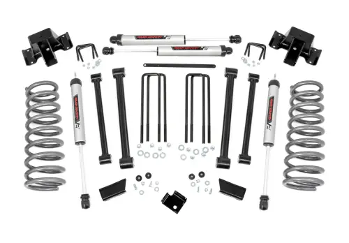 Rough Country - 35170 | Rough Country 3 Inch Lift Kit For Dodge 2500 4WD | V2 Monotube Shocks