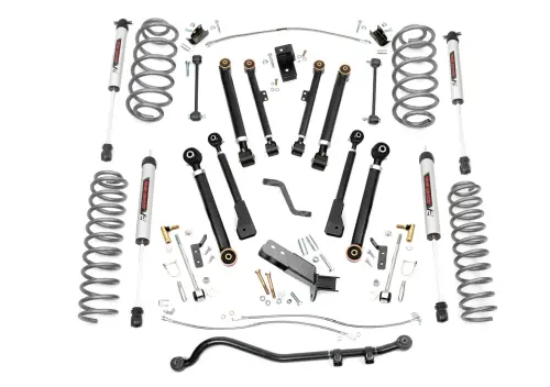 Rough Country - 66270 | Rough Country 6 Inch Lift Kit For Jeep Wrangler TJ 4WD | V2 Monotube Shocks