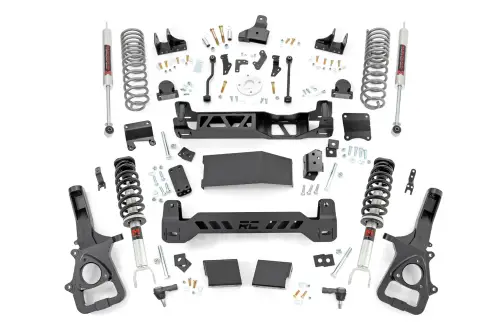 Rough Country - 88340 | Rough Country 6 Inch Lift Kit Ram 1500 4WD | Without 22 Inch Factory Wheels, M1 Struts With M1 Rear Shocks