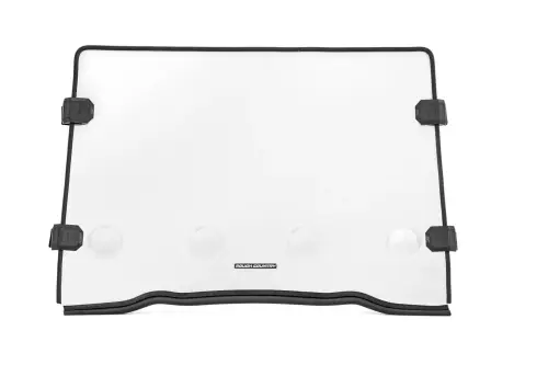 Rough Country - 98241810 | Rough Country Vented Full Windshield, Scratch Resistant For Polaris RZR XP 1000 | Without Factory Plastic Visor