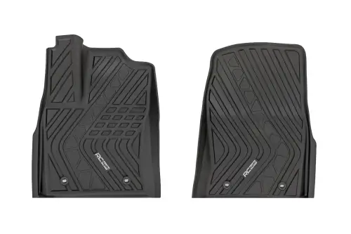 Rough Country - FF-7170 | Rough Country Flex Fit Floor Mats For Toyota Tundra 2WD/4WD | First Row