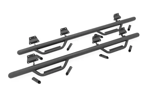 Rough Country - RCF1596CCB | Rough Country Nerf Steps, Cab Length, Crew For Ford F-150 / Lighting / F-250 & F-350 Super Duty / Raptor