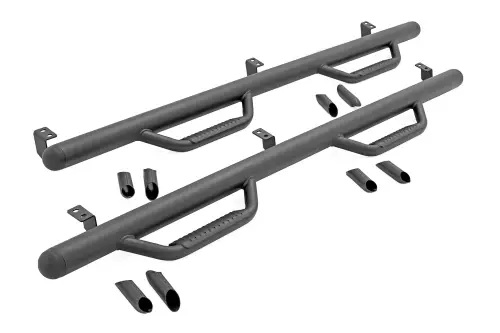 Rough Country - RCT0580CCB | Rough Country Cab Length Nerf Steps Toyota Tacoma | Crew Cab, 5' Bed