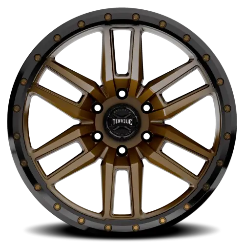 Rough Country - TW411C-1790760700 | Rough Country Torque Pritchett Wheel | Bronze With Black Lip / 17x9 / 6x5.5 / 0mm