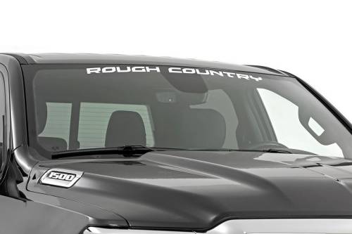Rough Country - 84166W | Rough Country Window Decal | 3.6 X 35 Inch, White