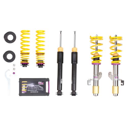 KW Suspension - 1022000R | KW V1 Height Adjustable Coilover Kit with Pre-Set Damping