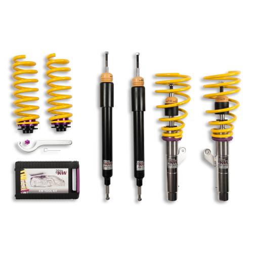 KW Suspension - 10220048 | KW V1 Height Adjustable Coilover Kit with Pre-Set Damping