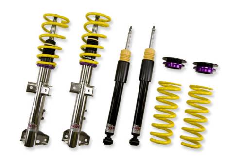 KW Suspension - 10225051 | KW V1 Height Adjustable Coilover Kit with Pre-Set Damping