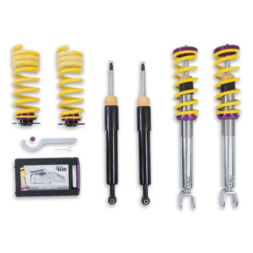 KW Suspension - 10225099 | KW V1 Height Adjustable Coilover Kit with Pre-Set Damping