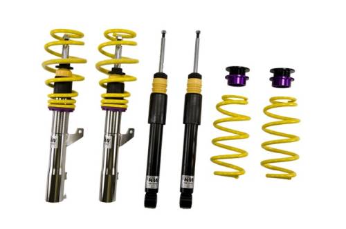 KW Suspension - 10280029 | KW V1 Height Adjustable Coilover Kit with Pre-Set Damping