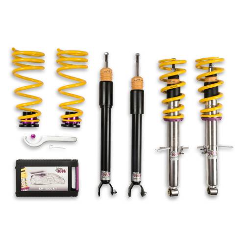 KW Suspension - 10285007 | KW V1 Height Adjustable Coilover Kit with Pre-Set Damping