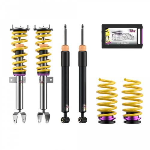 KW Suspension - 10287006 | KW V1 Height Adjustable Coilover Kit with Pre-Set Damping