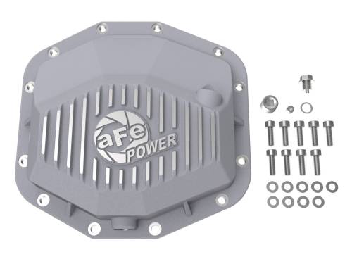 Afe - Advance Flow Engineering - 46-71280A | aFe Power Street Series Rear Differential Cover Raw w/ Machined Fins