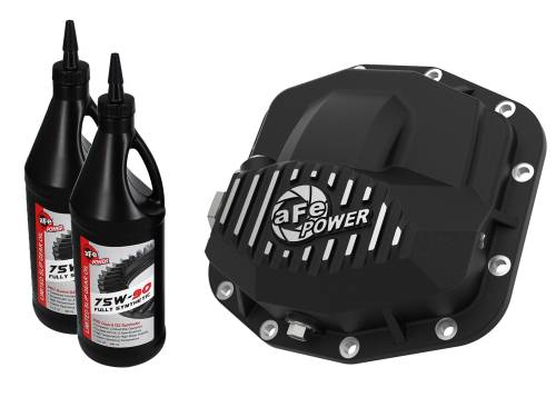 Afe - Advance Flow Engineering - 46-71031B | aFe Power Pro Series Front Differential Cover Black w/ Oil