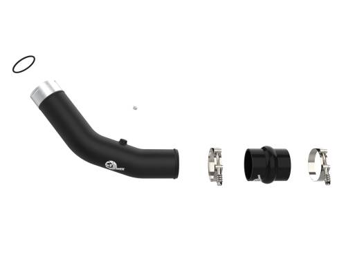 Afe - Advance Flow Engineering - 46-20738-B | AFE Power BladeRunner 3 IN Aluminum Hot Charge Pipe Black (2023-2025 F250, F350 Suepr Duty V8-6.7L td)