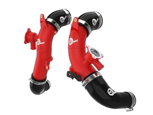 Afe - Advance Flow Engineering - 46-20718-R | AFE Power BladeRunner 2-1/2 IN Aluminum Hot Charge Pipe Red (2023-2025 Sequoia V6-3.4L (tt) Hybrid)