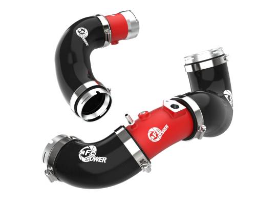 Afe - Advance Flow Engineering - 46-20694-R | AFE Power BladeRunner Aluminum Hot and Cold Charge Pipe Kit Red (2022-2023 Stinger L4-2.5L t)