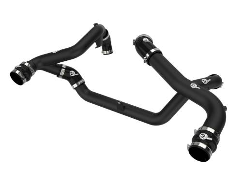 Afe - Advance Flow Engineering - 46-20674-B | AFE Power BladeRunner Aluminum Hot and Cold Charge Pipe Kit Black (2022-2025 Explorer ST V6-3.0L tt)
