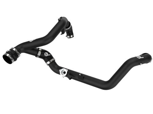 Afe - Advance Flow Engineering - 46-20658-B | AFE Power BladeRunner 2-1/4 IN Aluminum Hot Charge Pipe Black (2020-2021 Explorer ST V6-3.0L tt)