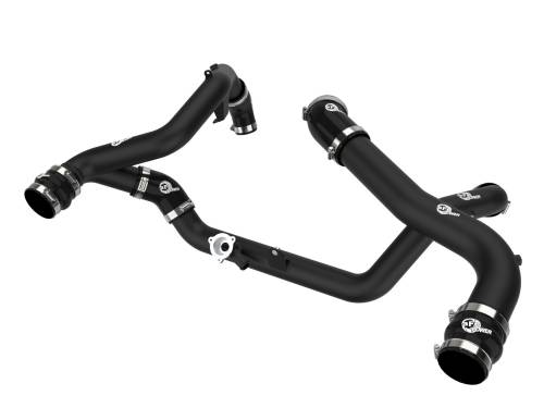 Afe - Advance Flow Engineering - 46-20654-B | AFE Power BladeRunner Aluminum Hot and Cold Charge Pipe Kit Black (2020-2021 Explorer ST V6-3.0L tt)