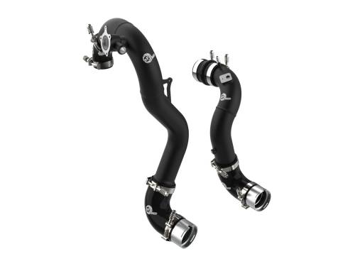 Afe - Advance Flow Engineering - 46-20574-B | AFE Power BladeRunner Aluminum Hot and Cold Charge Pipe Kit Black (2021-2025 Bronco L4-2.3L t)