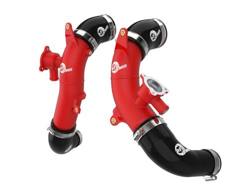 Afe - Advance Flow Engineering - 46-20558-R | AFE Power BladeRunner 2.5 IN Aluminum Hot Charge Pipe Red (2022-2025 Land Cruiser V6-3.4L tt)