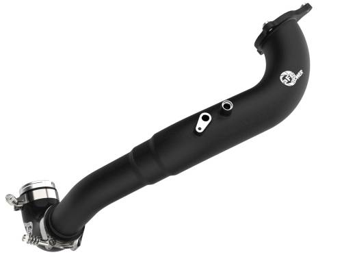 Afe - Advance Flow Engineering - 46-20548-B | AFE Power BladeRunner 2-1/4 IN to 2-3/4 IN Aluminum Hot Charge Pipe Black (2017-2023 540i L6-3.0L t)