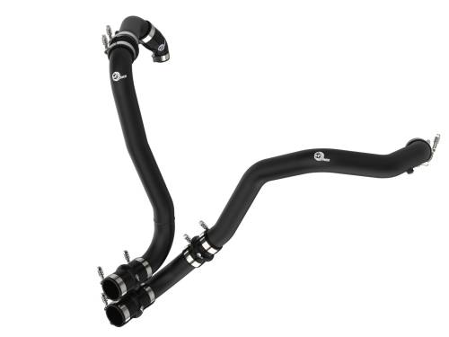 Afe - Advance Flow Engineering - 46-20518-B | AFE Power BladeRunner 2.5 IN Aluminum Hot Charge Pipe Black (2021-2025 F150, Raptor V6-3.5L tt)