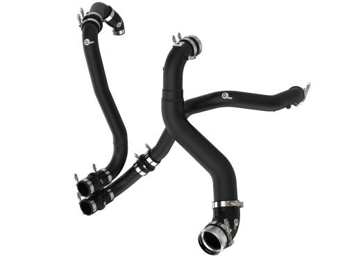 Afe - Advance Flow Engineering - 46-20514-B | AFE Power BladeRunner Aluminum Hot and Cold Charge Pipe Kit Black (2021-2025 F150, Raptor V6-3.5L tt)
