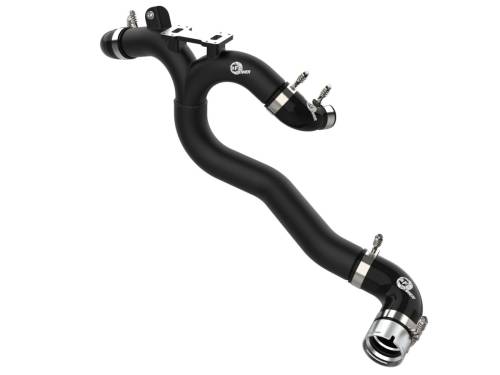 Afe - Advance Flow Engineering - 46-20508-B | AFE Power BladeRunner 2-1/2 IN to 2-3/4 IN Aluminum Hot Charge Pipe Black (2018-2023 Stinger V6-3.3L tt)