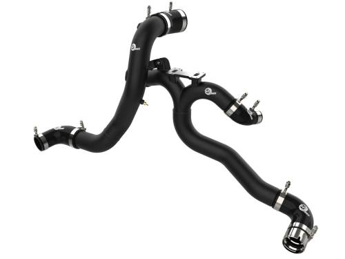 Afe - Advance Flow Engineering - 46-20504-B | AFE Power BladeRunner Aluminum Hot and Cold Charge Pipe Kit Black (2018-2023 Stinger V6-3.3L tt)