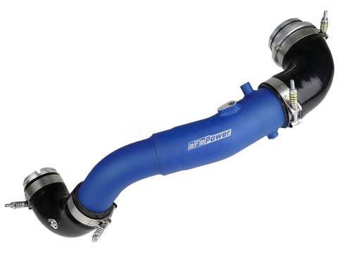 Afe - Advance Flow Engineering - 46-20408-L | AFE Power BladeRunner 2-1/2 IN to 3 IN Aluminum Hot-Side Charge Pipe Blue (2020-2025 Z4 M40i L6-3.0L (t) M58)