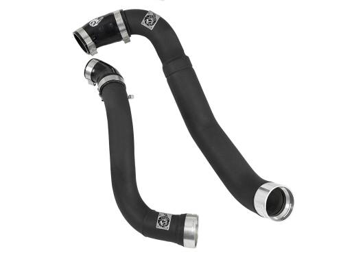 Afe - Advance Flow Engineering - 46-20364-B | AFE Power BladeRunner 3-1/2 IN to 3 IN Aluminum Hot and Cold Charge Pipe Kit Black (2018-2020 F150 V6-3.0L td)