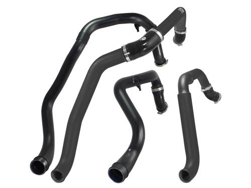 Afe - Advance Flow Engineering - 46-20218-B | AFE Power BladeRunner 2 IN to 2-1/2 IN Aluminum Hot Charge Pipe Black (2015-2016 F150 V6-3.5L tt)