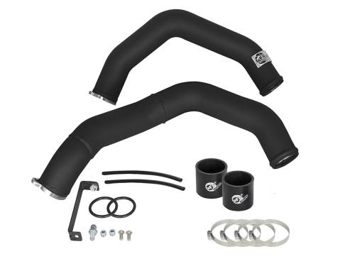 Afe - Advance Flow Engineering - 46-20198-B | AFE Power BladeRunner 2-1/4 IN Aluminum Hot Charge Pipe Black (2015-2020 M3, M4 L6-3.0L (tt) S55)