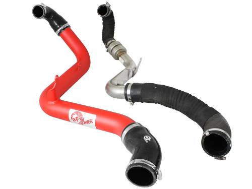 Afe - Advance Flow Engineering - 46-20188-R | AFE Power BladeRunner 2-1/2 IN Aluminum Hot Charge Pipe Red (2013-2018 Focus ST L4-2.0L t)
