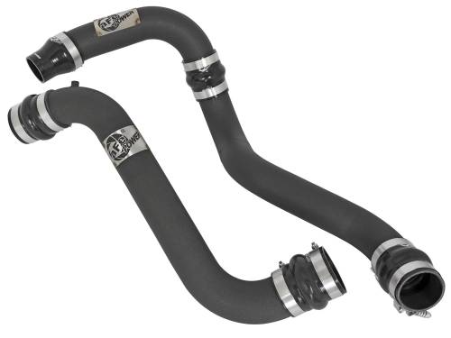 Afe - Advance Flow Engineering - 46-20114-B | AFE Power BladeRunner 3 IN Aluminum Hot and Cold Charge Pipe Kit Black (2011-2016 Silverado, Sierra 2500 HD, 3500 HD V8-6.5L (td) LML)