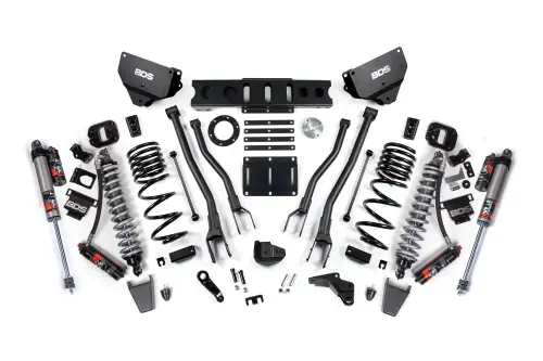 BDS Suspension - BDS1602PES | BDS Suspension 4 Inch Lift Kit With 4 Link For Dodge Ram 2500 4WD | Diesel, Fox 2.5 Coil-Over Conversion Performance Elite, Rubber Bump Stop